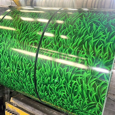 खरीदें उत्कृष्ट गुणवत्ता रंग लेपित पैटर्न स्टील कॉइल 10-20um फिल्म कोटिंग ऑनलाइन निर्माण