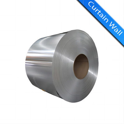 पर्दे की दीवार के लिए उच्च पवन-भार प्रतिरोध 3003 3004 एल्यूमिनियम मिश्र धातु कुंडल